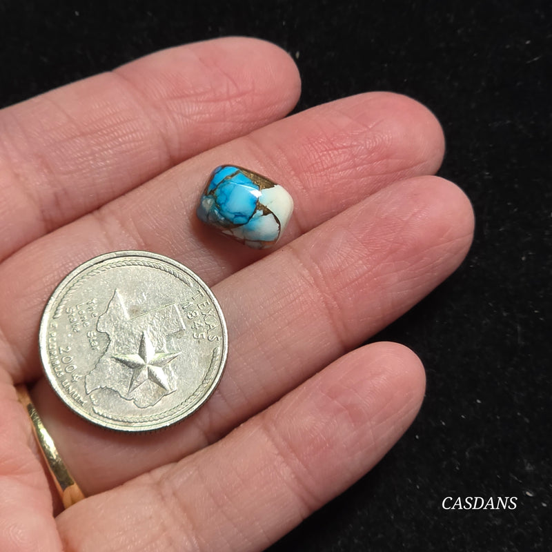 Blue Dahlia Composite Cabochon