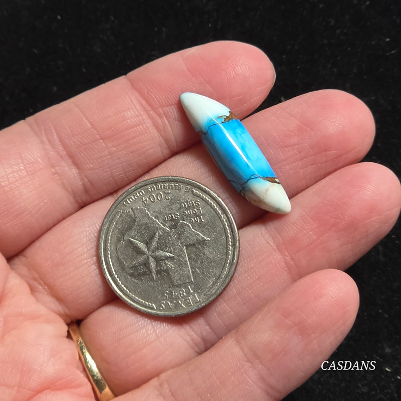 Blue Dahlia Composite Cabochon