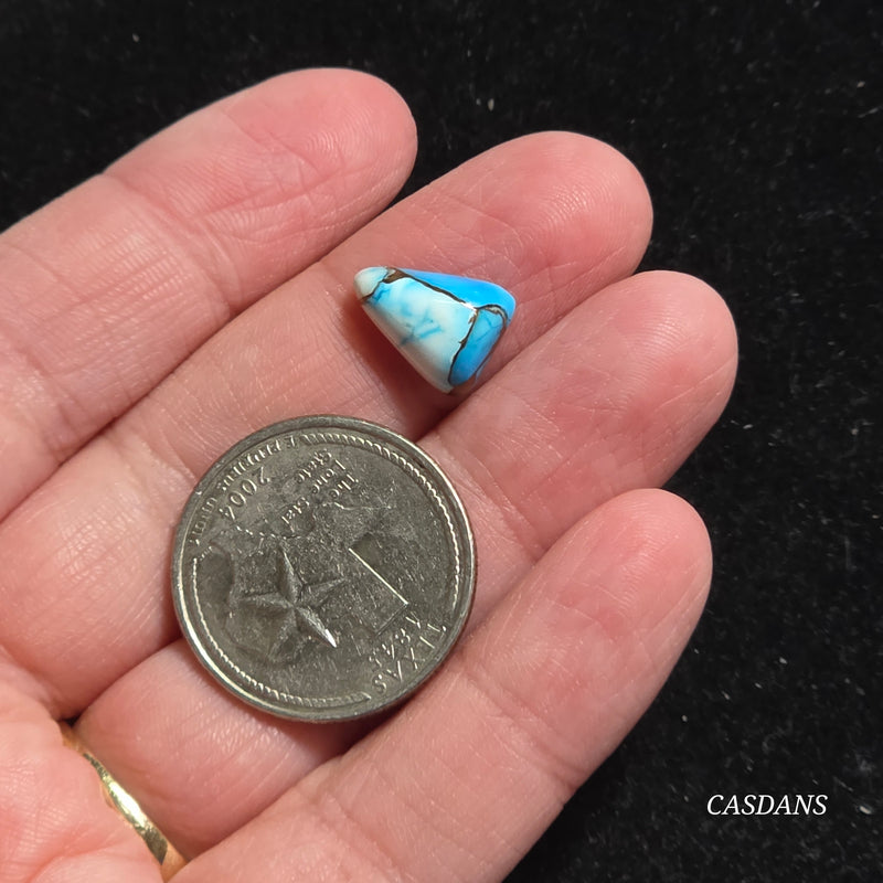 Blue Dahlia Composite Cabochon