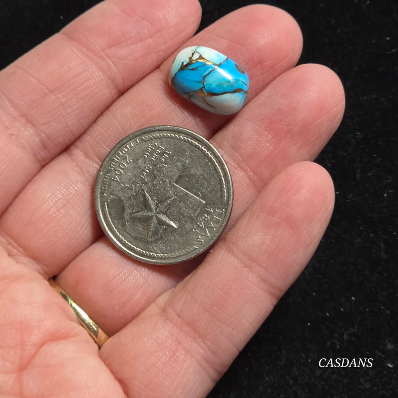 Blue Dahlia Composite Cabochon