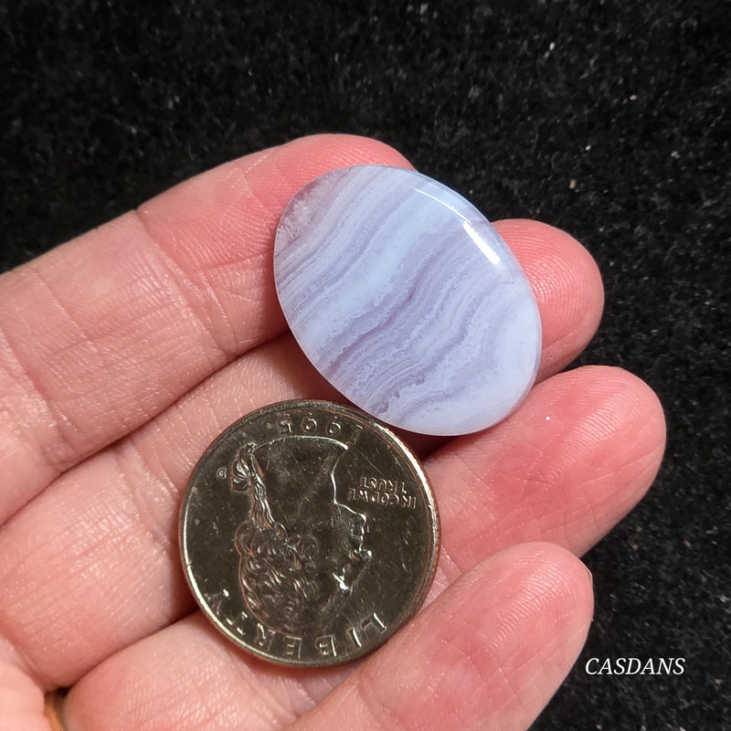 Blue Lace Agate Cabochon