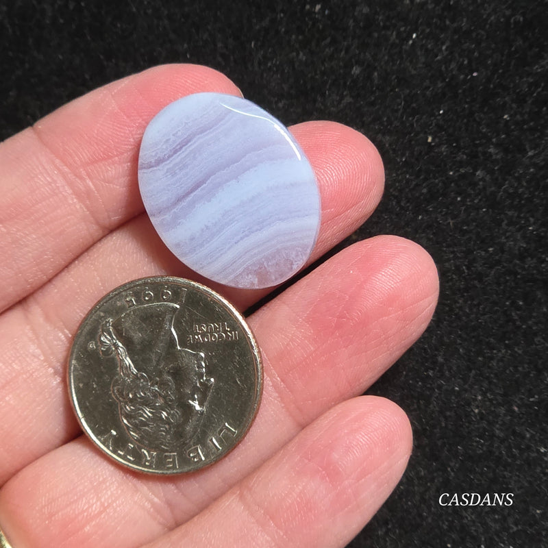 Blue Lace Agate Cabochon