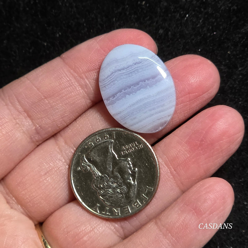 Blue Lace Agate Cabochon