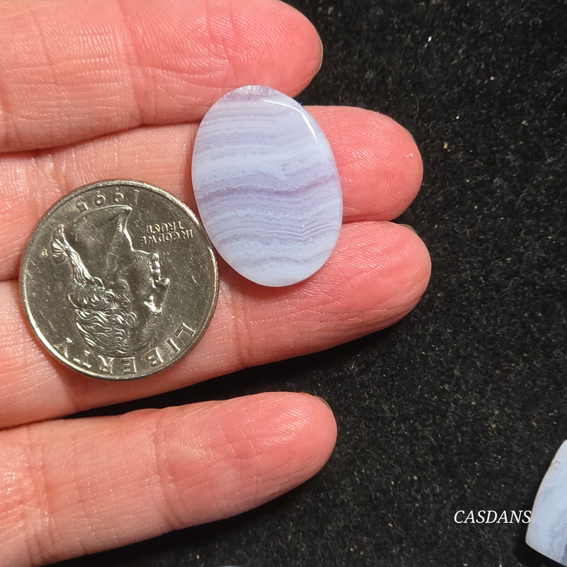 Blue Lace Agate Cabochon