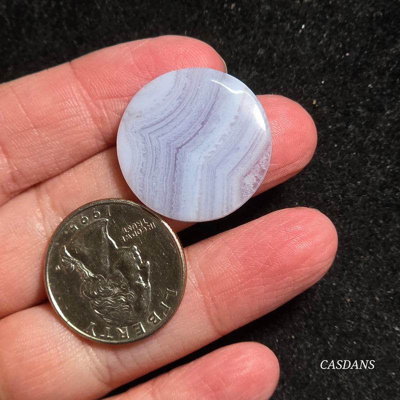 Blue Lace Agate Cabochon