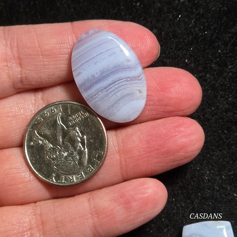 Blue Lace Agate Cabochon