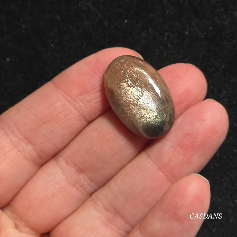 Black Sunstone Cabochon