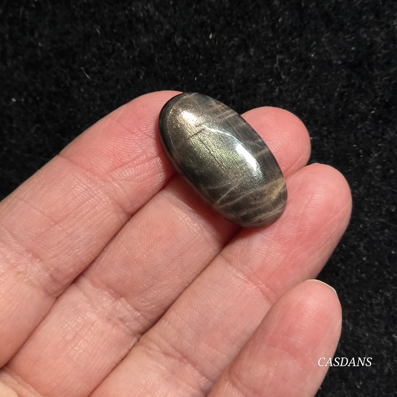 Black Sunstone Cabochon