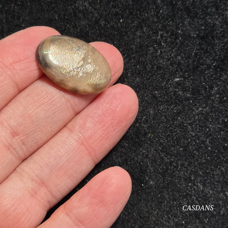 Black Sunstone Cabochon