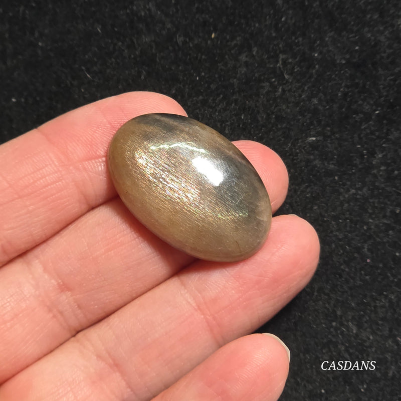 Black Sunstone Cabochon