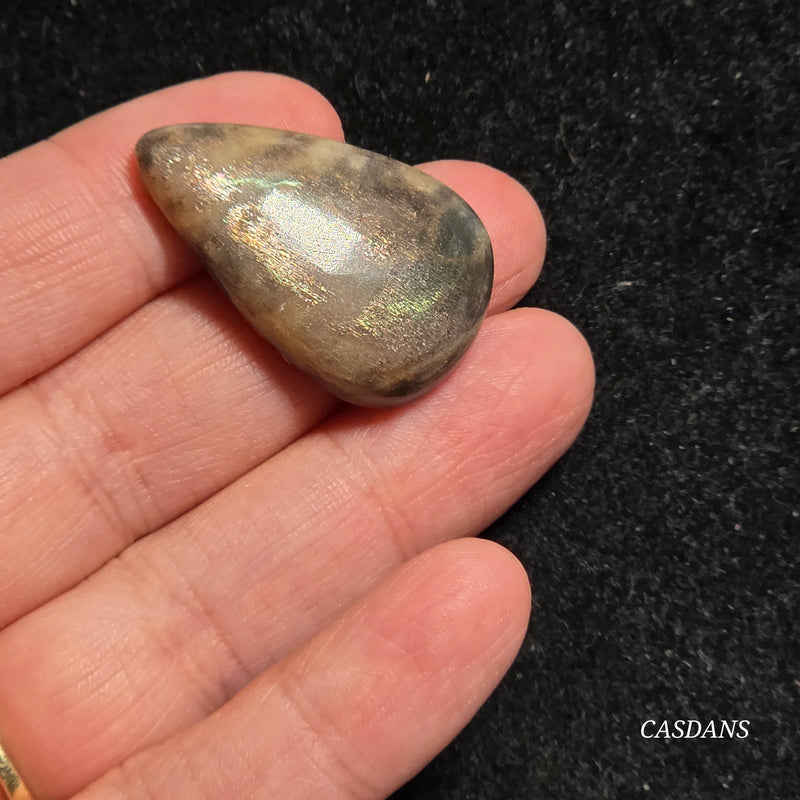 Black Sunstone Cabochon