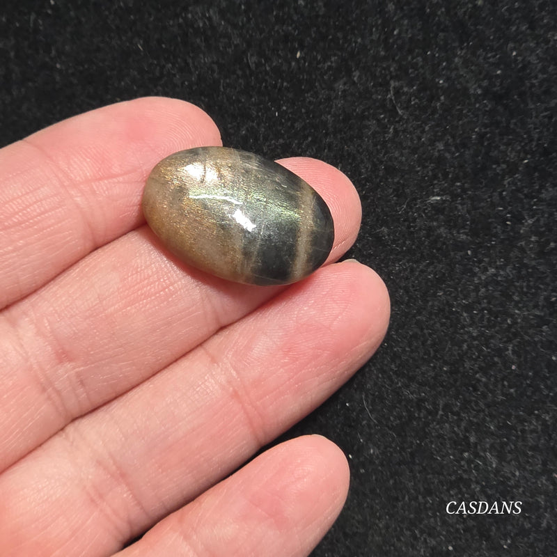Black Sunstone Cabochon