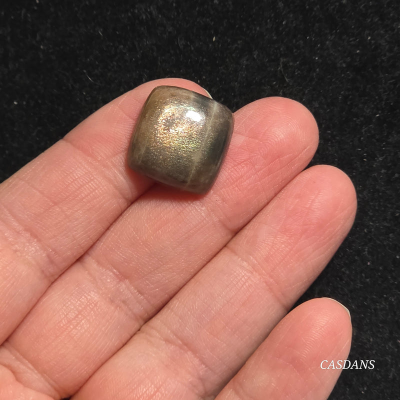 Black Sunstone Cabochon