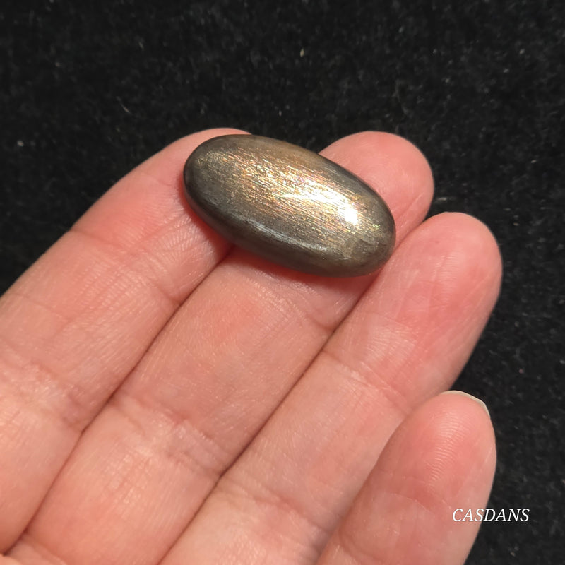 Black Sunstone Cabochon
