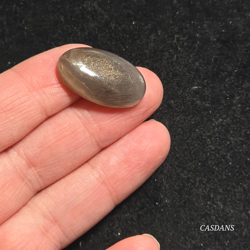 Black Sunstone Cabochon