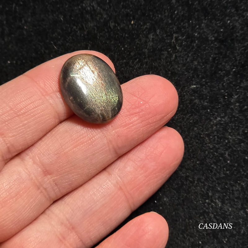 Black Sunstone Cabochon