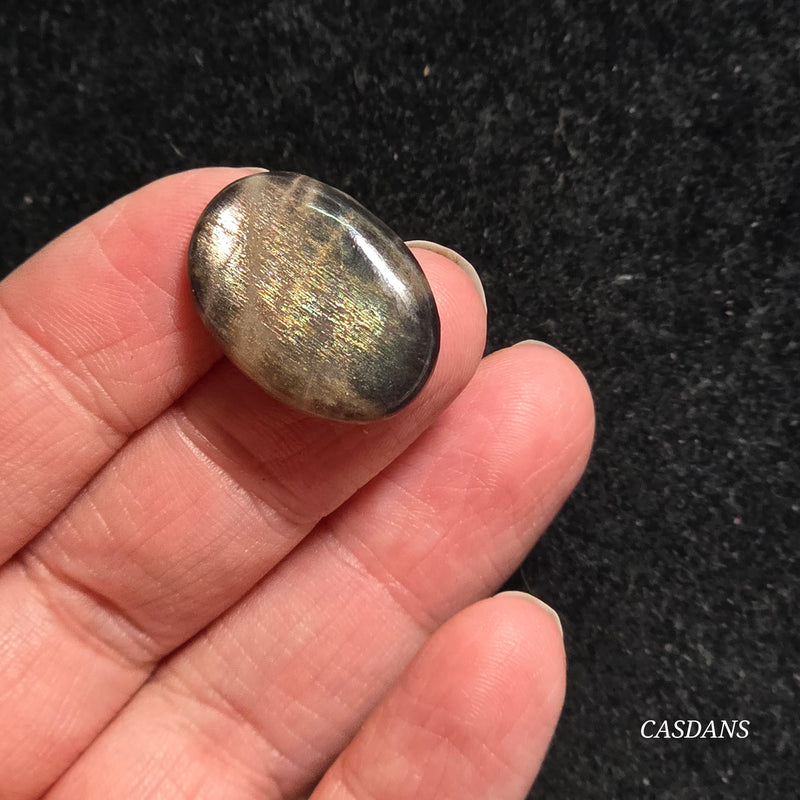 Black Sunstone Cabochon