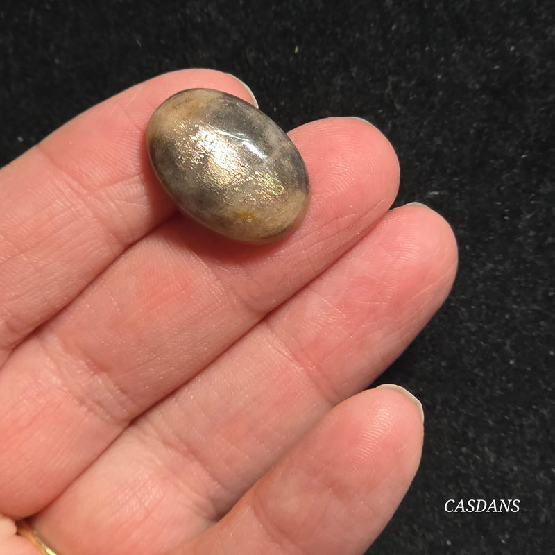 Black Sunstone Cabochon