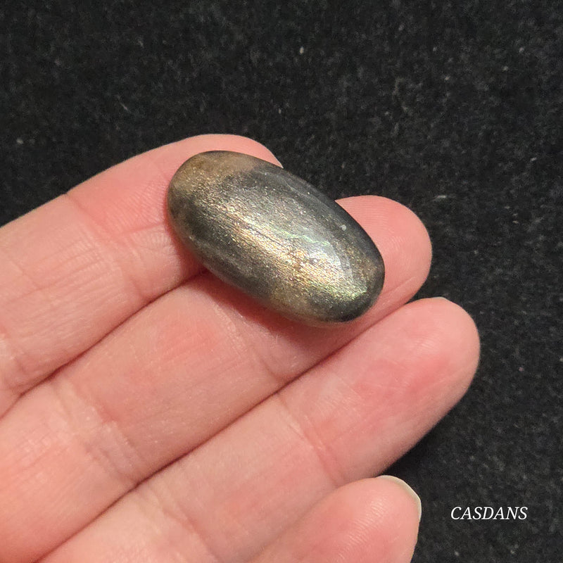 Black Sunstone Cabochon