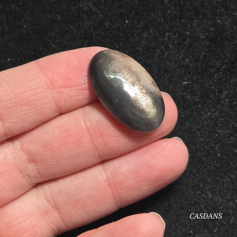 Black Sunstone Cabochon