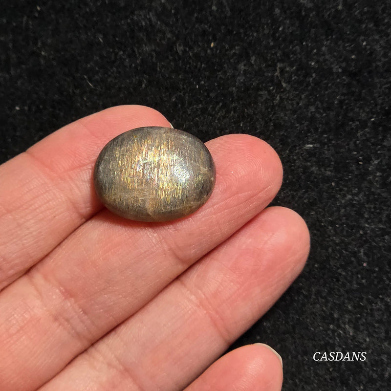 Black Sunstone Cabochon