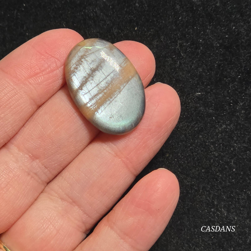 Black Moonstone Cabochon