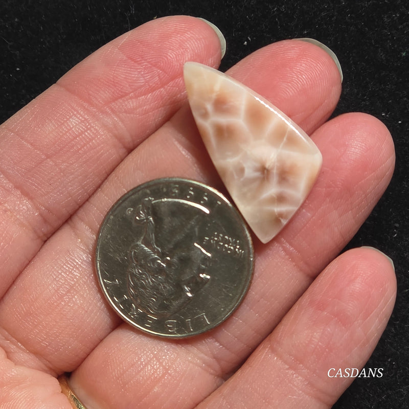 Pink Natrolite Cabochon
