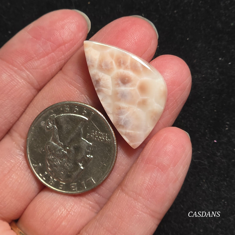 Pink Natrolite Cabochon