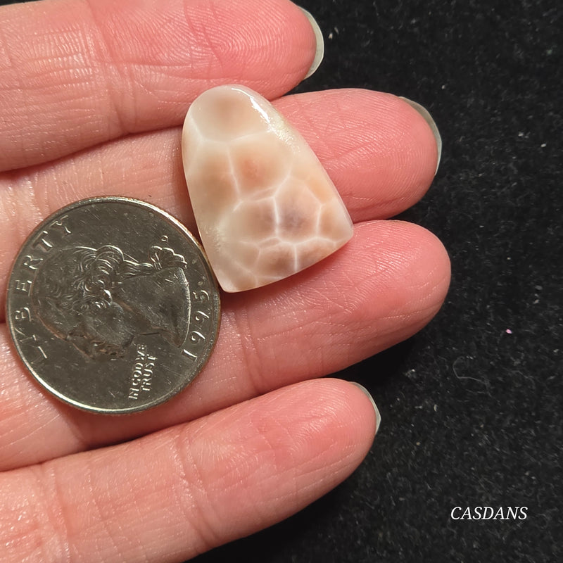 Pink Natrolite Cabochon