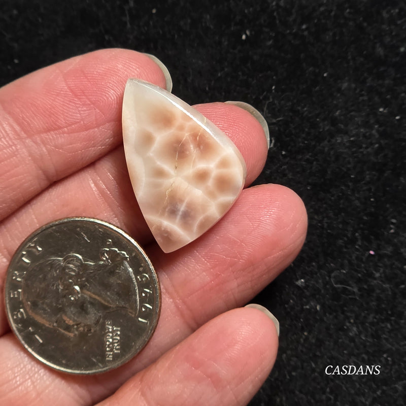Pink Natrolite Cabochon