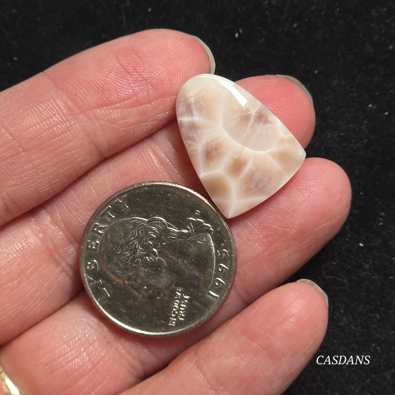 Pink Natrolite Cabochon