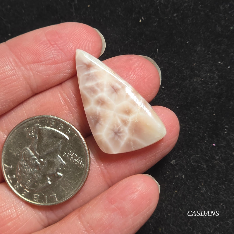 Pink Natrolite Cabochon