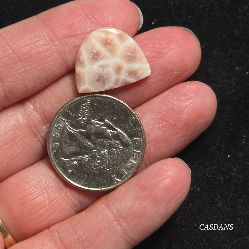 Pink Natrolite Cabochon