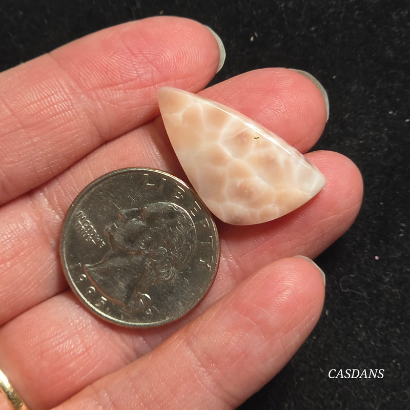 Pink Natrolite Cabochon