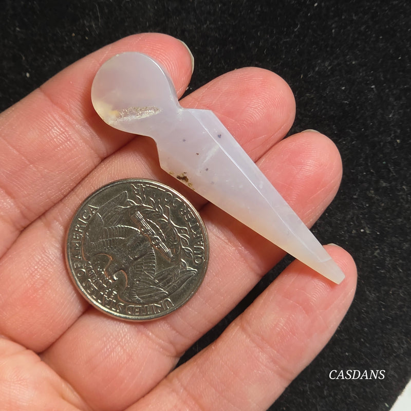 Dendritic Agate Kunai Cabochon