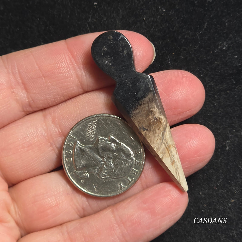Petrified Palmroot Kunai Cabochon