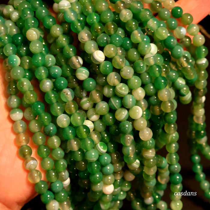 Green Banded Agate *Dyed