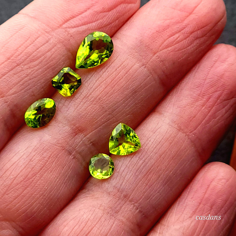 Peridot Facet - Calibrated