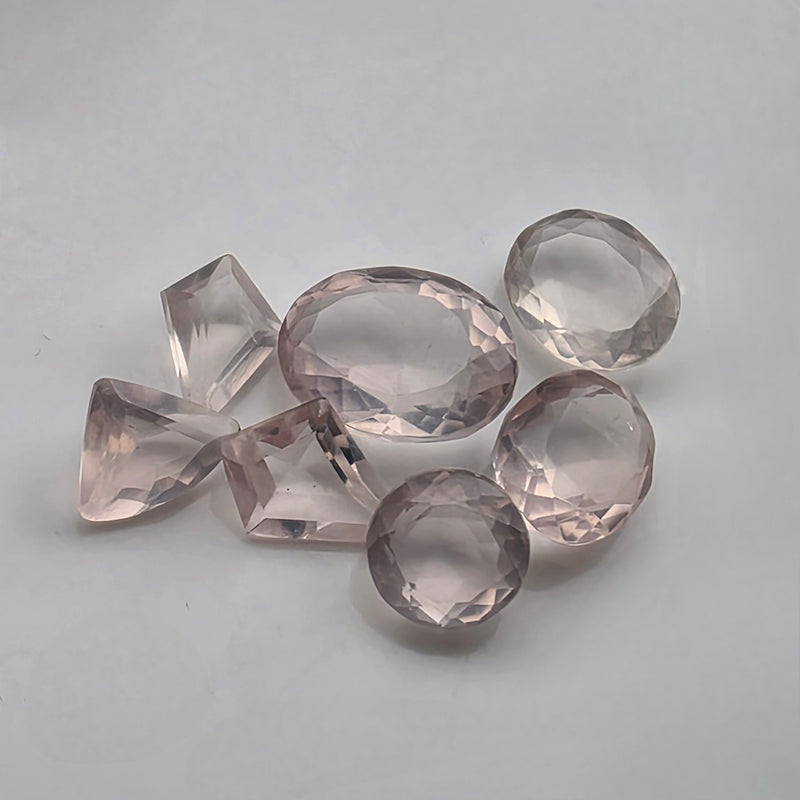 Rose Quartz Facet - Calibrated