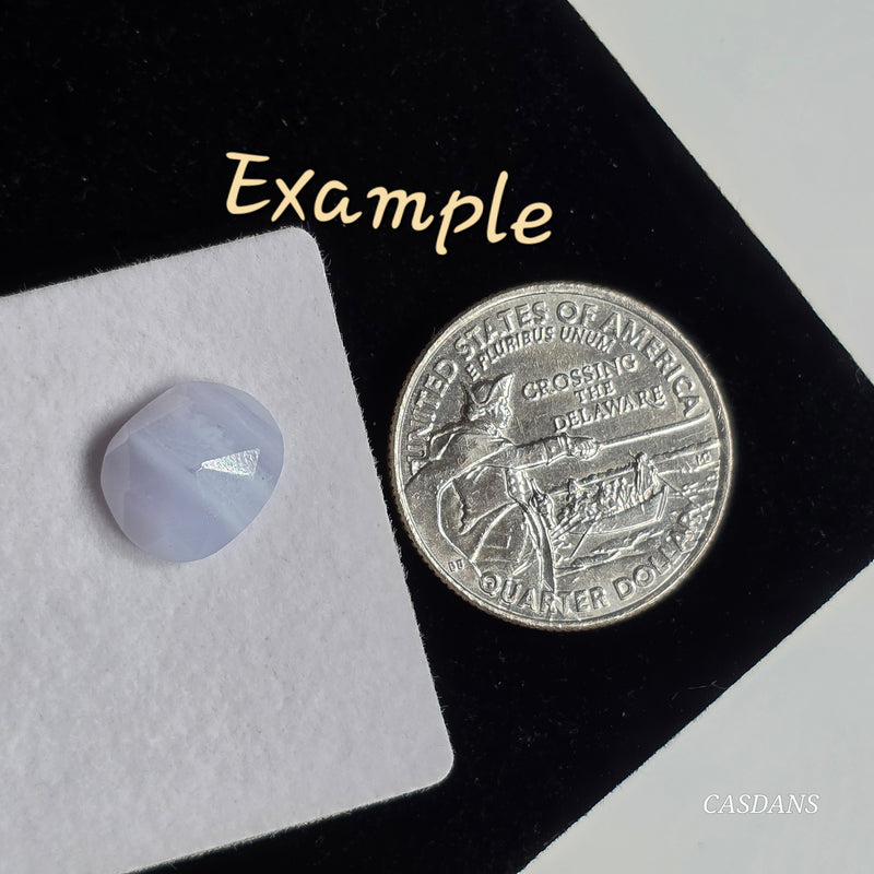 Rosecut  Blue Lace Agate 10x12mm Oval Cabochon (1 Piece)