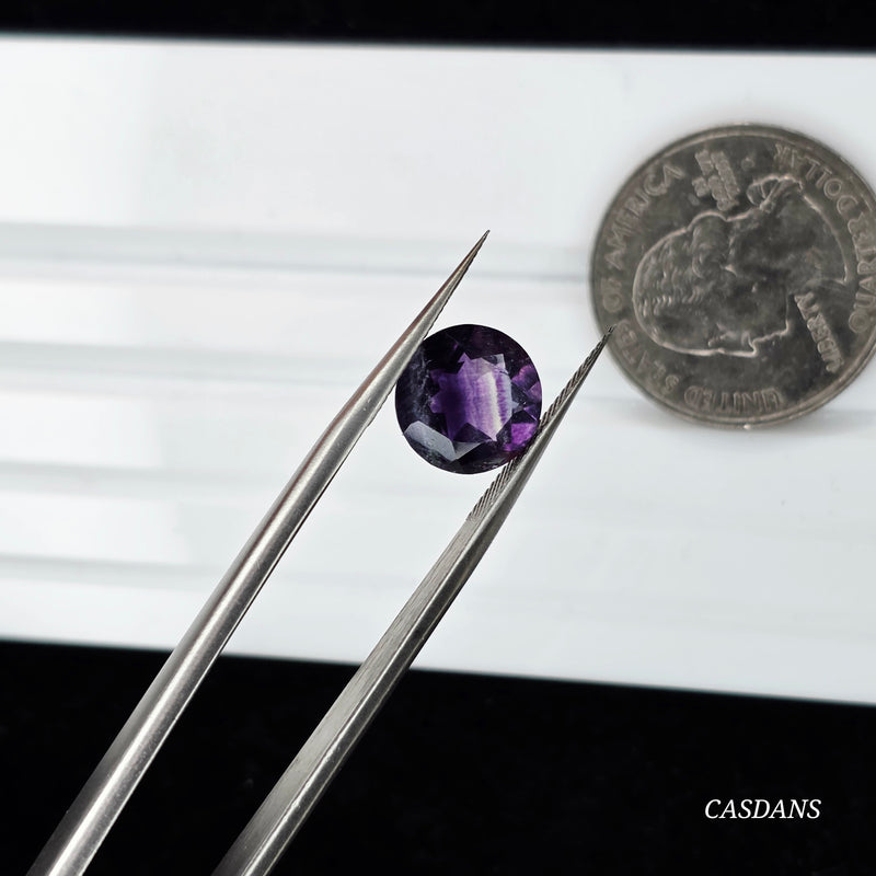 Rainbow Fluorite 10mm Round Facet