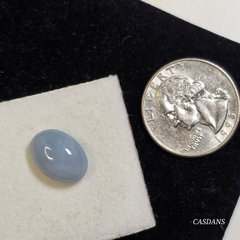 Blue Opal 10x14mm Oval Cabochon (Mostly Blue)