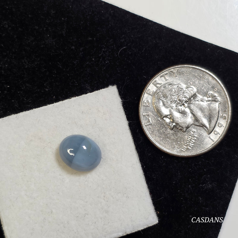 Blue Opal 8x10mm Oval Cabochon (Mostly Blue)
