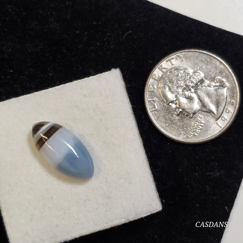 Blue Opal 9x18mm Marquis Cabochon (With Stripes)