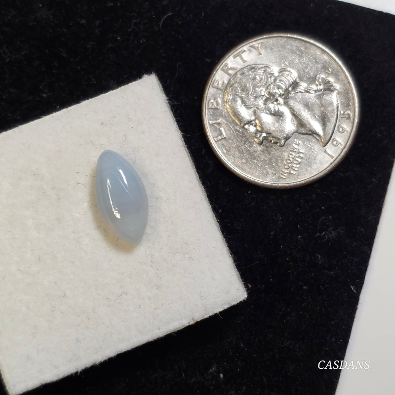 Blue Opal 7x14mm Marquis Cabochon (Mostly Blue)