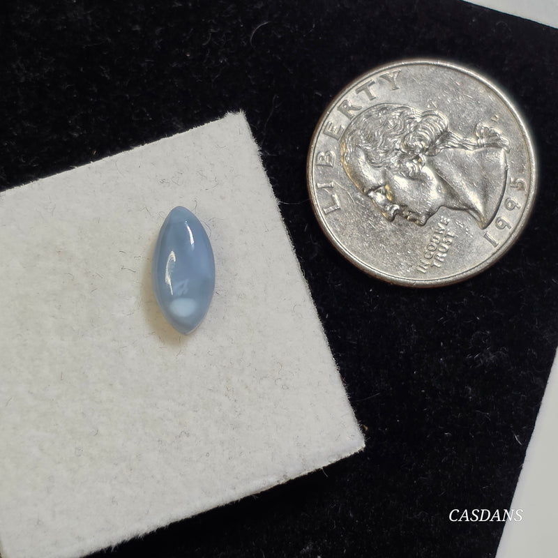 Blue Opal 6x12mm Marquis Cabochon (Mostly Blue)