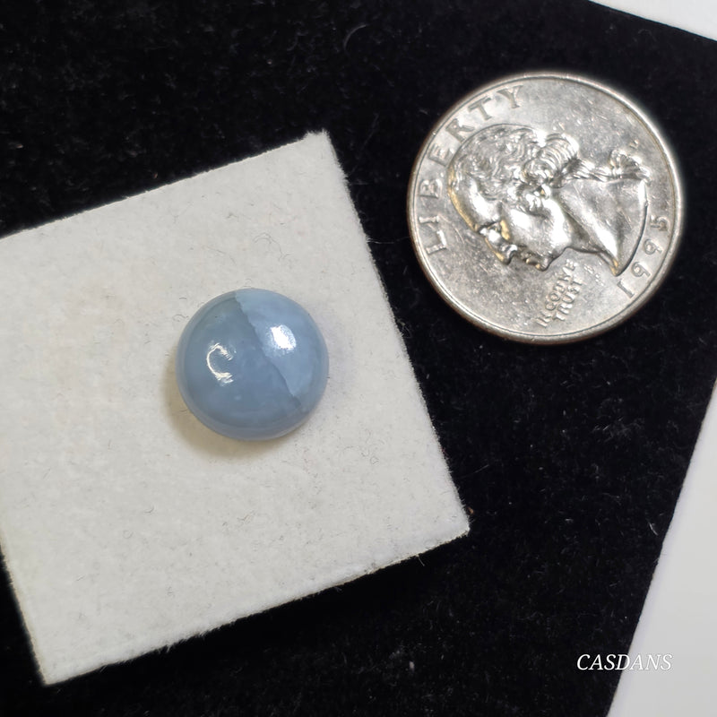 Blue Opal 12mm Round Cabochon (Mostly Blue)