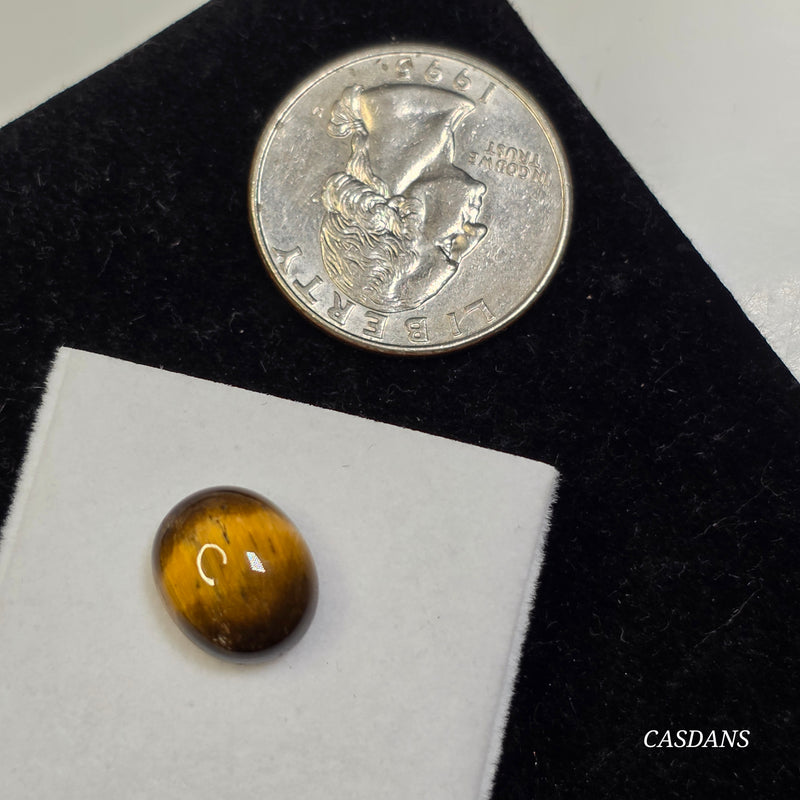 Tiger's Eye 10x12mm Oval Cabochon
