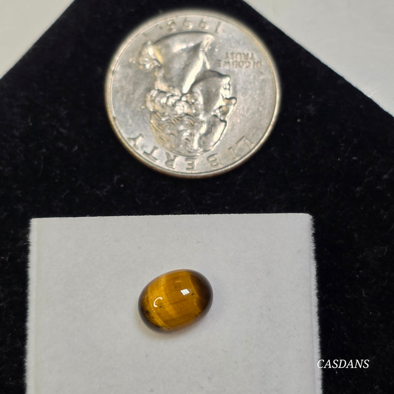 Tiger's Eye 7x9mm Oval Cabochon