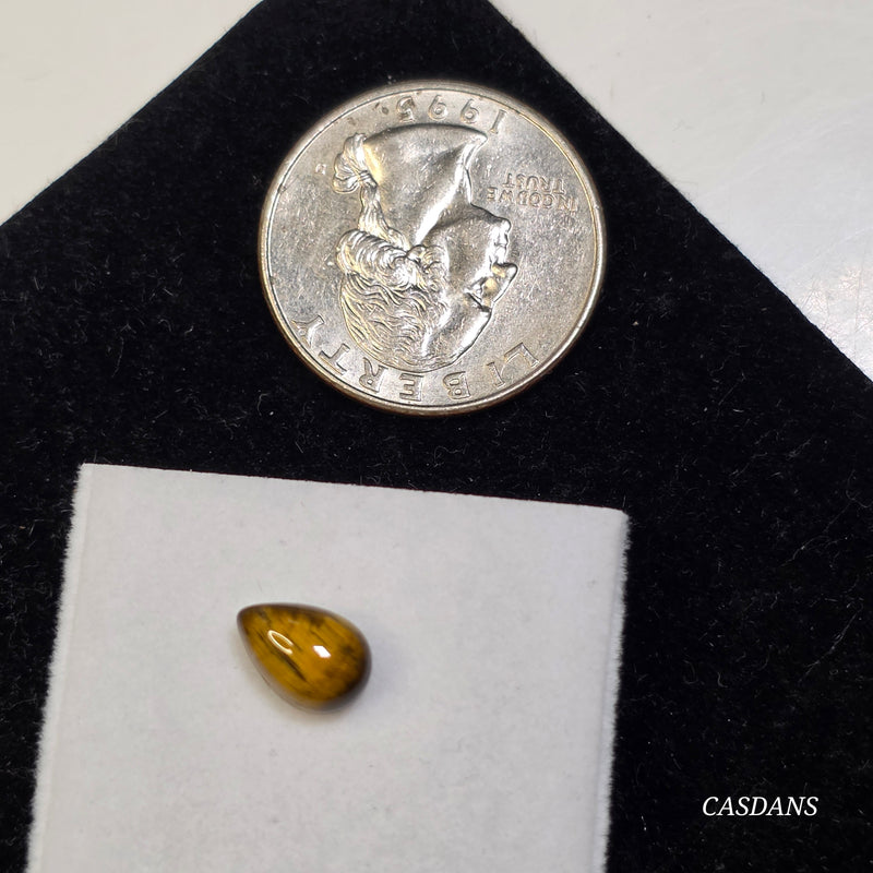 Tiger's Eye 6x9mm Pear Cabochon